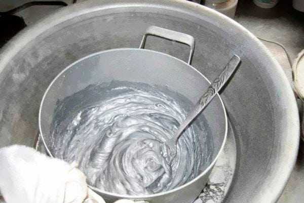 Вымешивание эмали Приготовление серебрянки своими руками