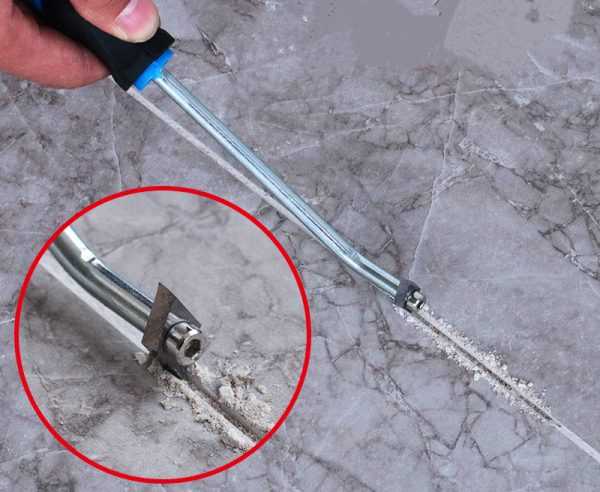 Приспособление с вольфрамовой насадкой для вскрытия швов