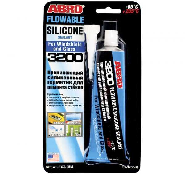 ABRO для ремонта стекол Проникающий герметик на основе силикона