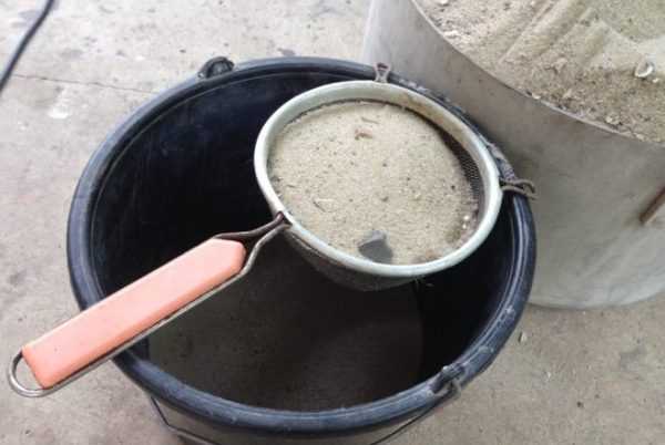 Подготовка абразива Просеивание речного песка