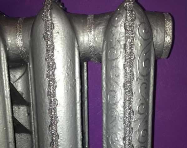 Радиатор покрашенный серебрянкой Серебрянка обладает антикоррозионными свойствами