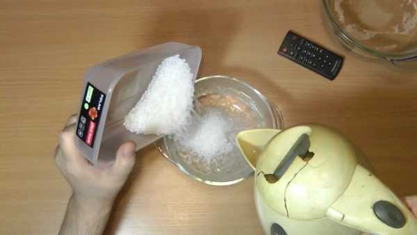 Расплавление термопластика горячей водой