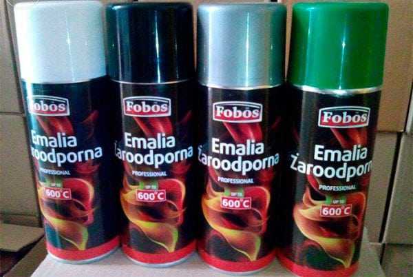 Термостойкая краска разных цветов в баллончиках Разноцветная краска в баллончиках