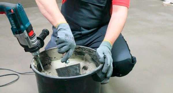 Приготовление состава Разведение клея Кнауф Флизен