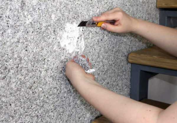 Ремонт жидких обоев Реставрация поврежденного участка