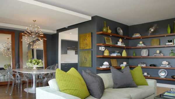 Серый и оливковый Хорошо сочетается с серым цветом