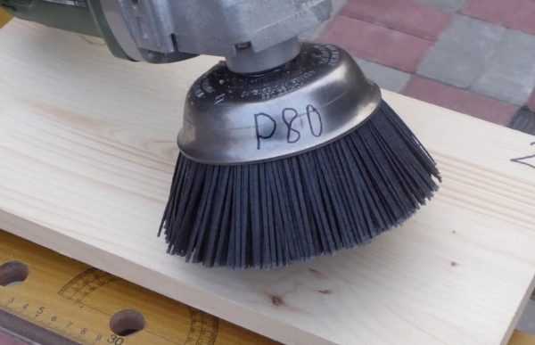 Щетка для браширования с зерном P80
