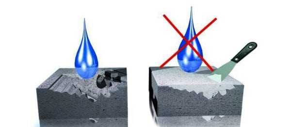 Действие проникающей гидроизоляции Принцип действия проникающей гидроизоляции