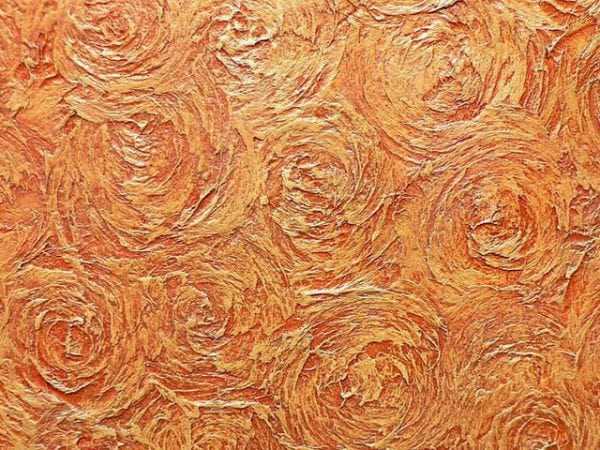 Цветы на стене Создание цветов на стене с помощью шпаклевки