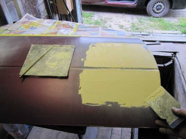 Шпаклевка по металлу Нанесение финишной шпаклевки на металл