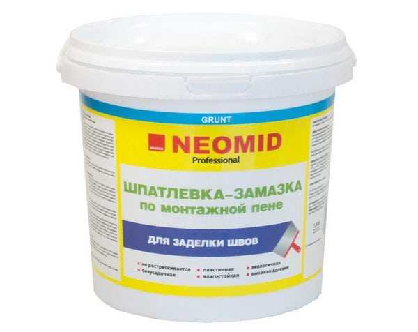 Шпаклевка для монтажной пены Шпаклевка-замазка по монтажной пене