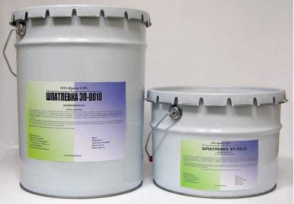 Шпатлевка ЭП-0010 Шпатлевка для обработки поверхности перед нанесением эмали