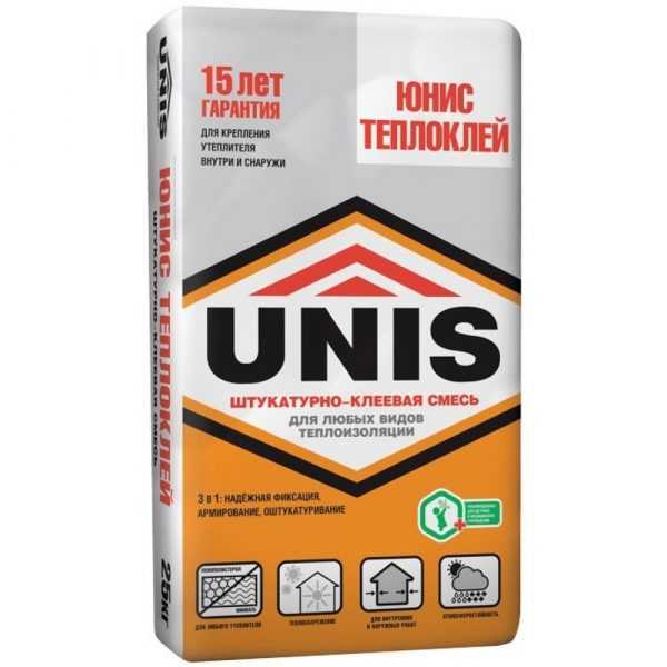 Теплоклей для монтажа теплоизоляции Штукатурно-клеевая смесь Теплоклей