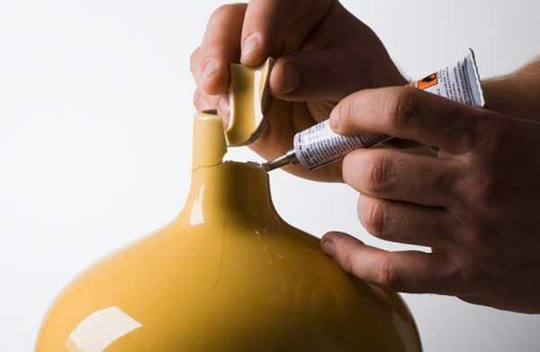 Склейка керамики Основные достоинства - быстрое схватывание и низкий расход