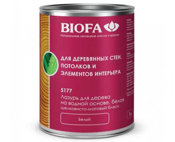 Biofa для деревянных стен, потолков и элементов интерьера Состав для внутренних работ