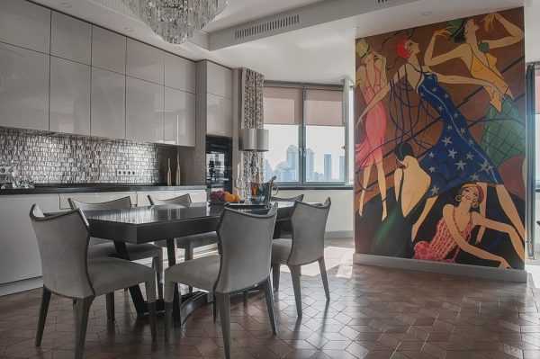 Оформление кухни Современный арт деко в интерьере