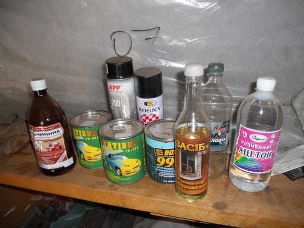 Средства для удаления краски Удаление акриловой краски специальными средствами