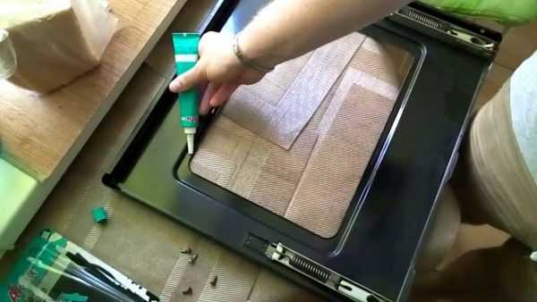 Монтаж стекла в духовом шкафу Средство для ремонта духовки