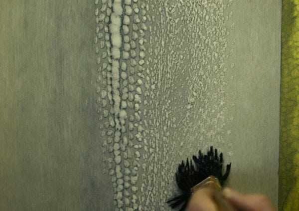 На стене эффект шагреневой кожи Шагреневая кожа на стене