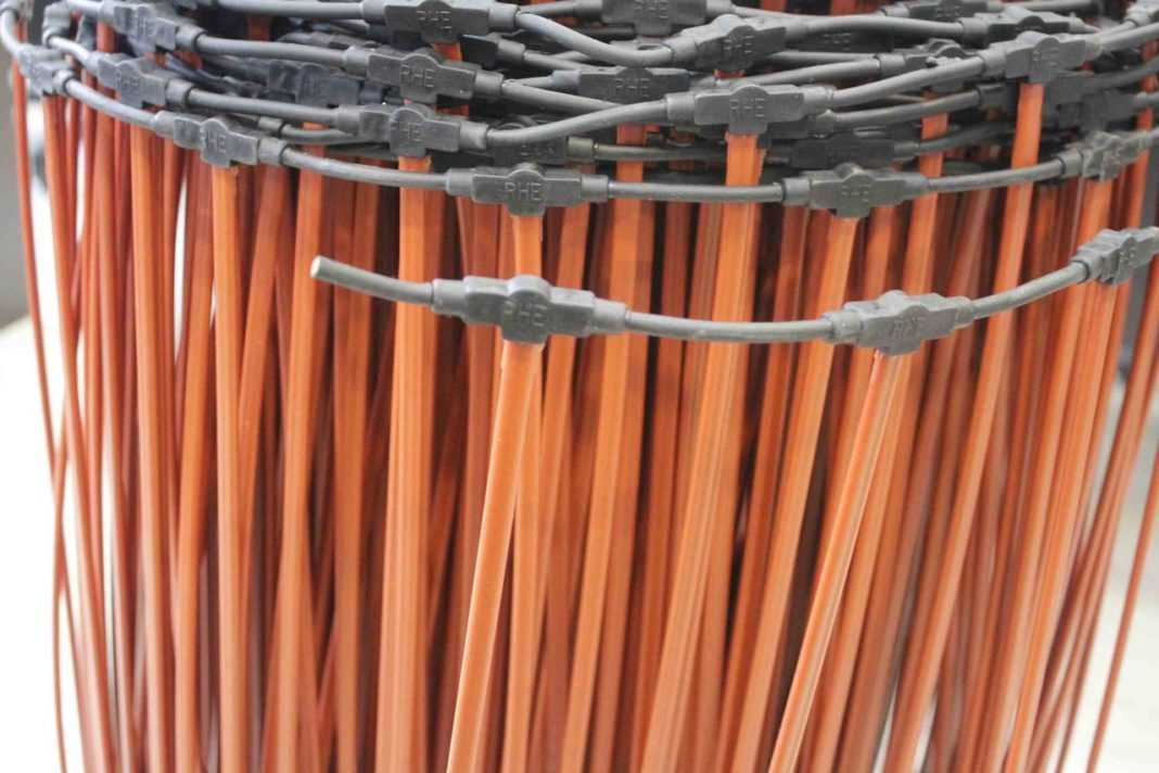 Слой раствора должен быть примерно 20 см Стержневой теплый пол