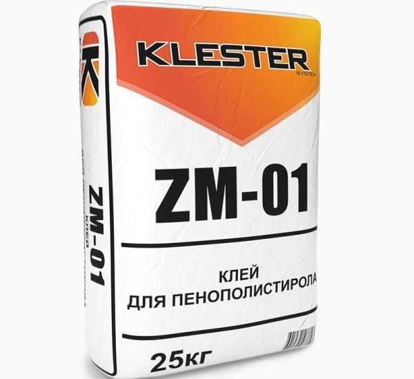 Кле для пенополистирола Klester Сухая смесь для пенопластового утеплителя