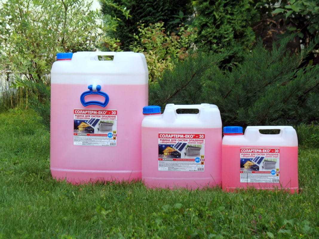 Замену теплоносителя на основе пропиленгликоля нужно делать через каждые 5 сезонов Теплоноситель на основе пропиленгликоля