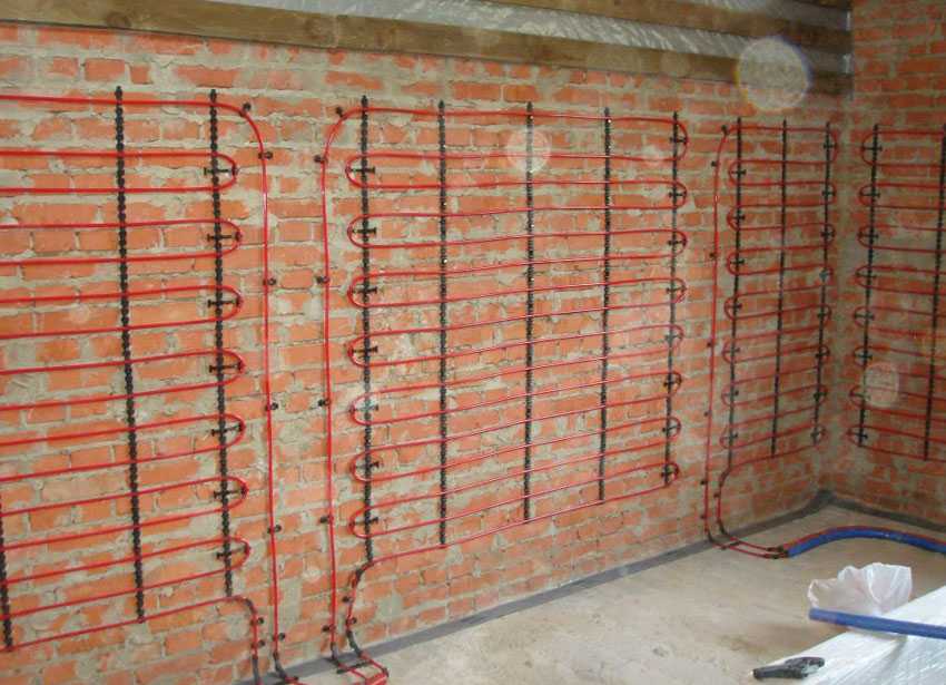 Монтаж теплого пола на стену Теплый пол на стену