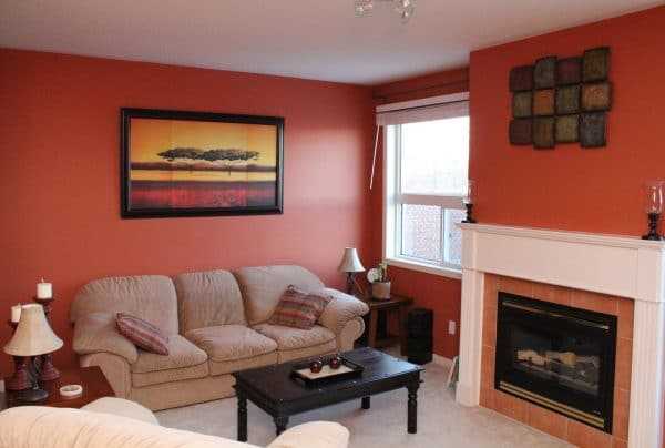 Терракотовая комната Терракотовые стены в интерьере