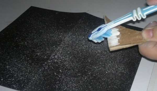 Рисование зубной щеткой Набрызг зубной щеткой