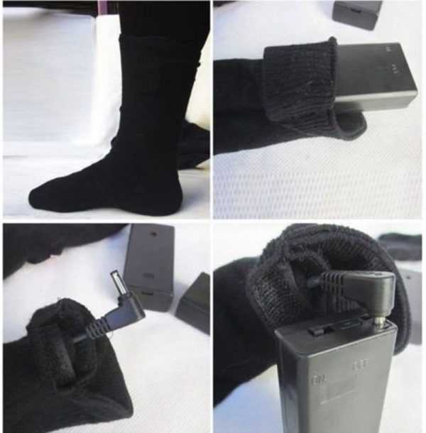 Носки с электроподогревом на батарейках