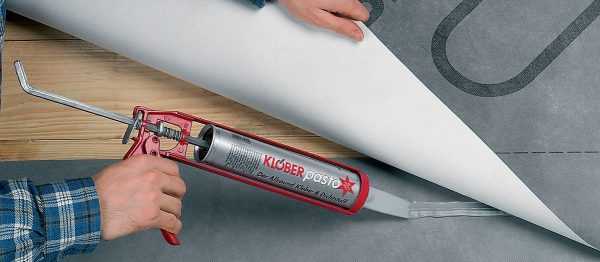 Клей для пароизоляционной пленки Укладка пароизоляции
