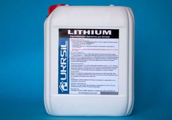 Литиумная пропитка Упрочняющий состав для пропитки бетона