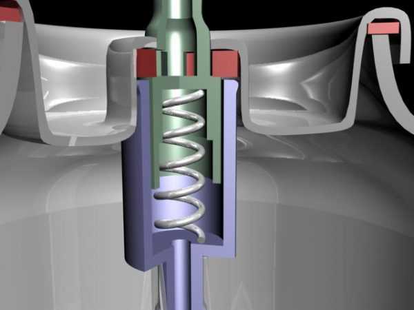 Устройство аэрозольного баллончика Распыляющая головка с клапаном