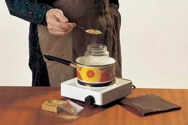 Состав для деревянных изделий Приготовление столярного клея на водяной бане