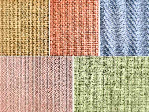 Виды стеклообоев Обои из стекловолокна под покраску с разной текстурой