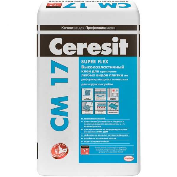 Смесь Церезит СМ 17 Высокоэластичный клей для плитки