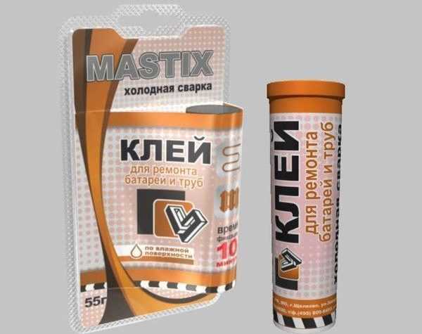 Состав для ремонта батарей и труб Холодная сварка в тубе