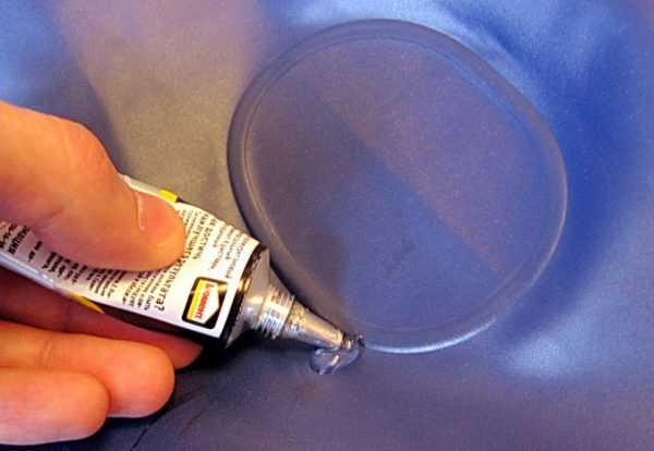 Заклейка шва Заливка повреждения клеем