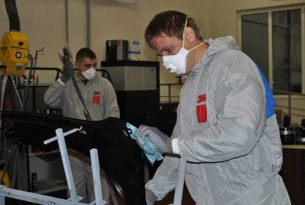 Работа с ГФ-021 Индивидуальная защита при работе с грунтовкой