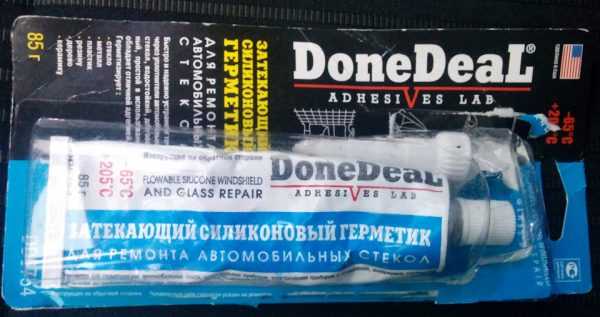 Средство для ремонта автомобильных стекол Затекающий силиконовый герметик