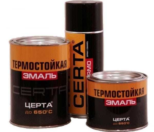 Жаростойкие эмали Церта Жаростойкая краска для газовой плиты