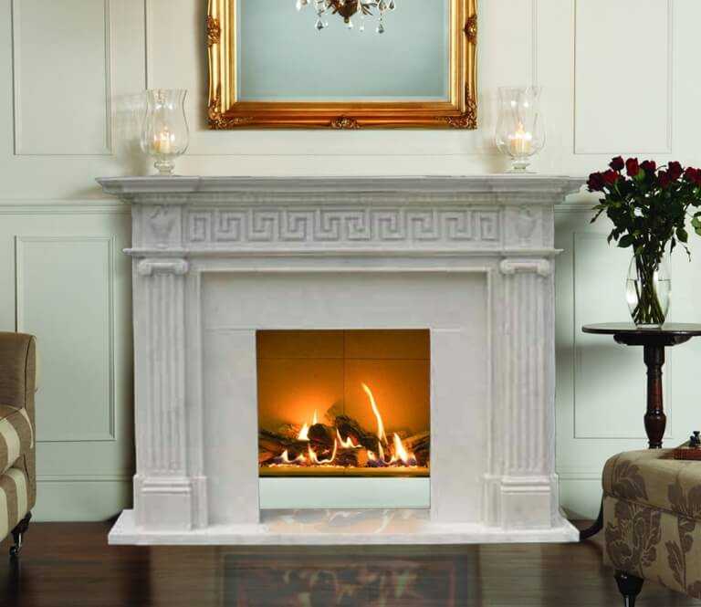 Полиуретан выдерживает температуру до +80 градусов Особенности каминов из полиуретана