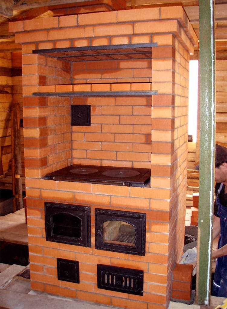 Вспомогательные полки и ниши в шведской печи используют для сушки ягод и грибов впрок, обуви и одежды Полки в шведской печи