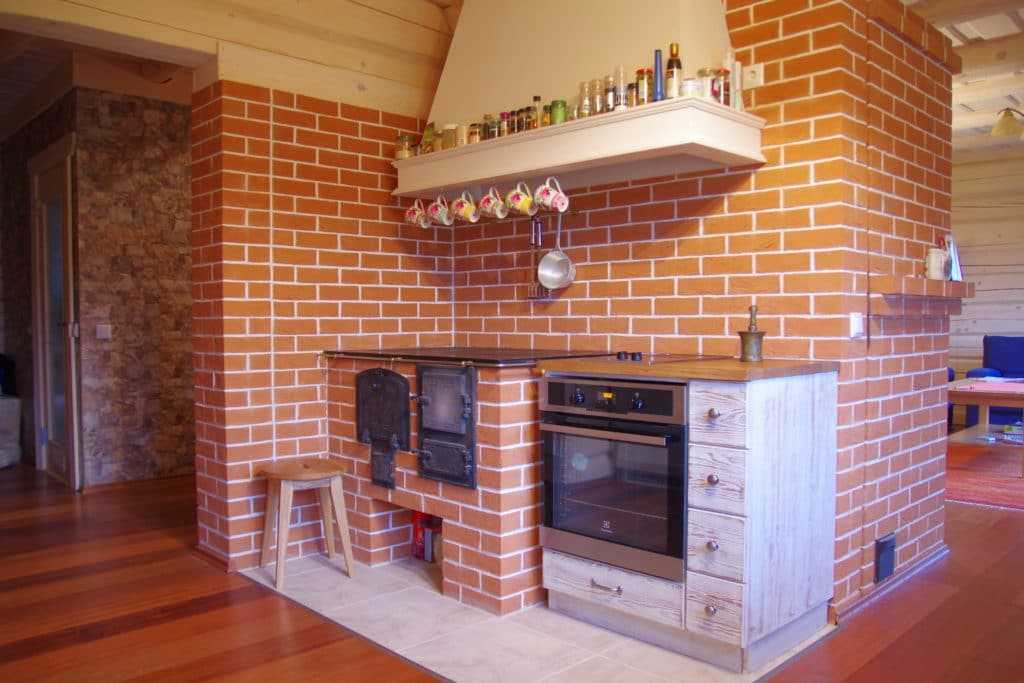 Кирпичная печь Финская печь из кирпича