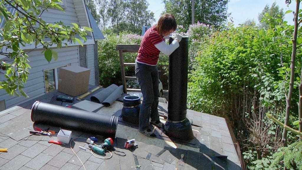 Наращивание дымохода Наращивание трубы дымохода