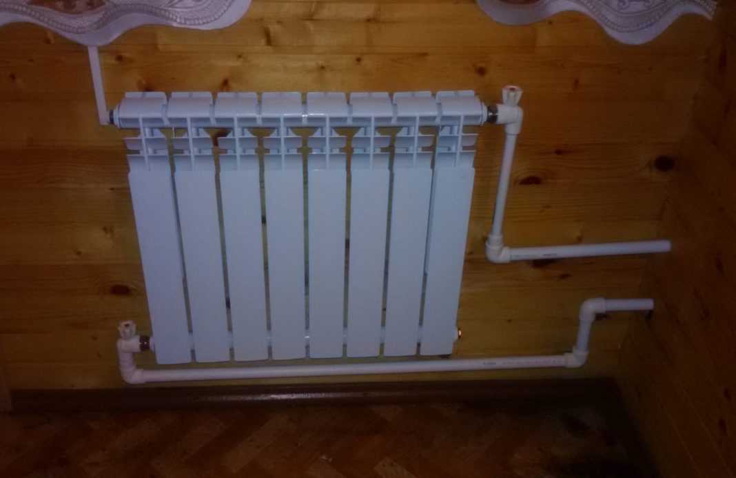 Диагональное подключение радиатора Боковое подключение радиатора