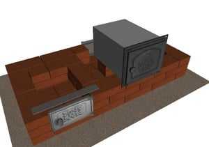 Этапы установки духовки в кирпичную печь