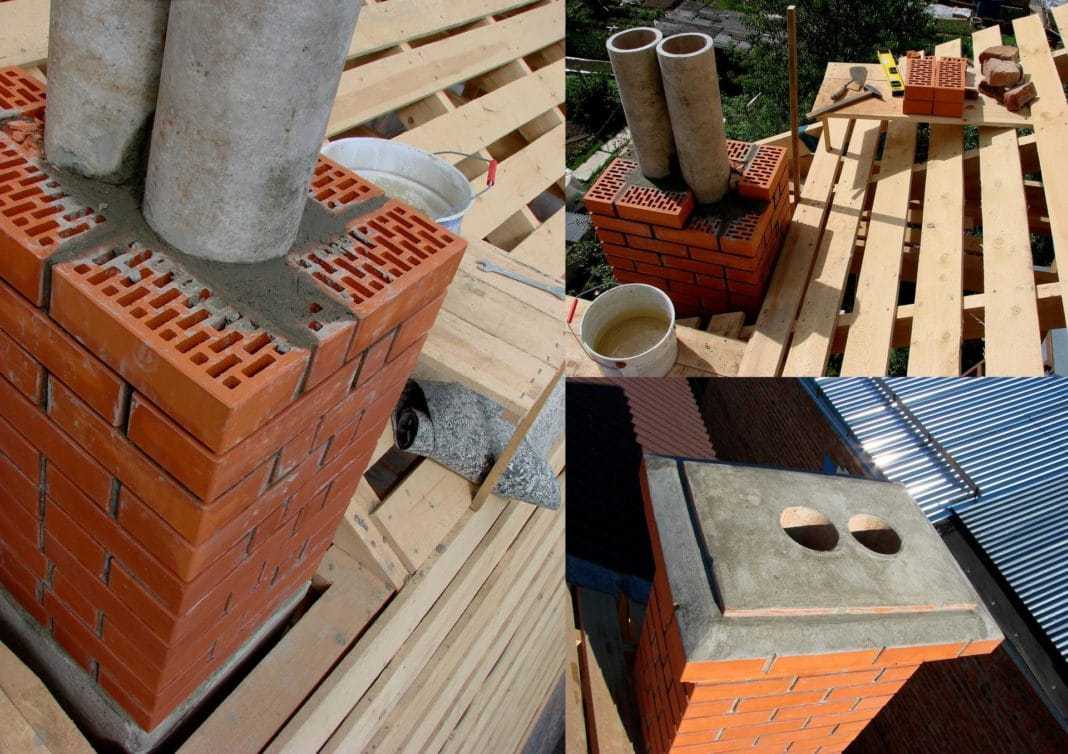 Асбестоцементные трубы устанавливают внутрь кирпичного дымохода Дымоход из асбестоцементной трубы