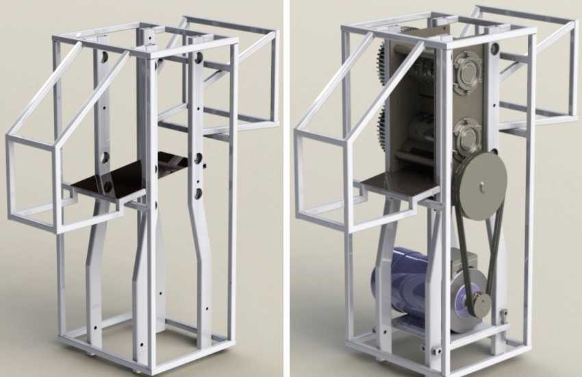 Двухвалковый измельчитель без кожуха и бункера Измельчитель веток