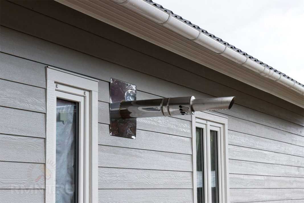 Наружная установка коаксиального дымохода для котла Коаксиальные дымоходы для котлов